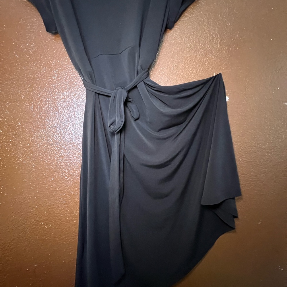 Apt. 9 Black Asymmetrical Wrap Dress